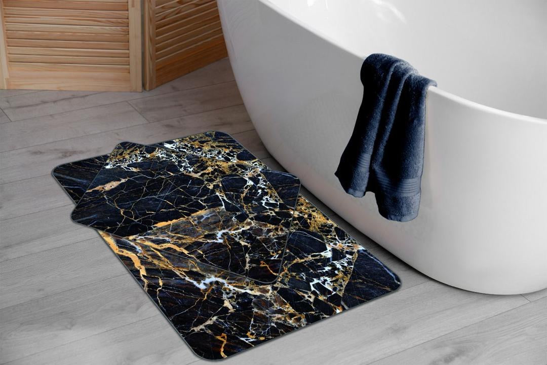 Tapis de bain à motifs