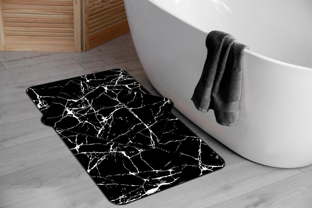 Tapis de bain à motifs