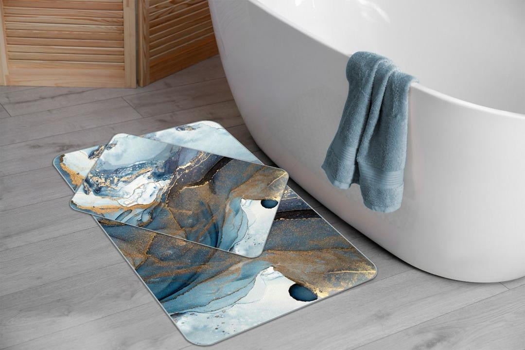 Tapis de bain à motifs