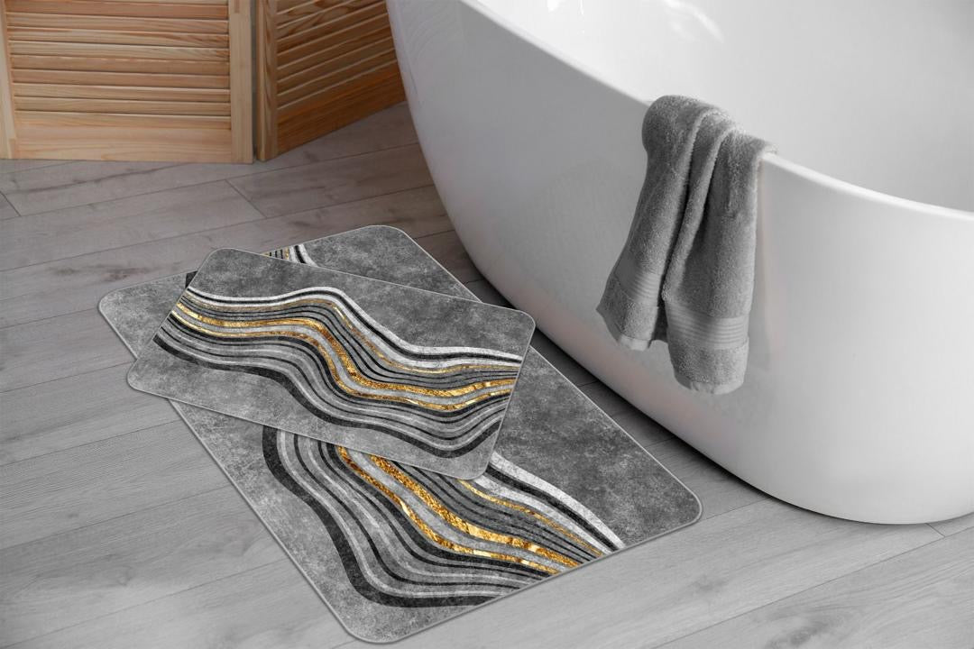 Tapis de bain à motifs