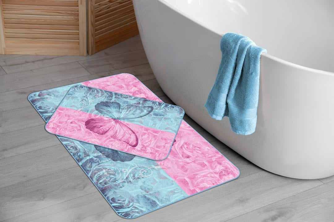 Tapis de bain à motifs