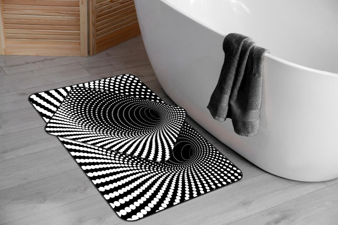 Tapis de bain à motifs